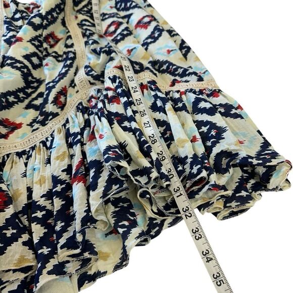 Solito Multicolor Bohemian Printed Embroidered Slip Casual Summer Dress, M - Picture 7 of 11